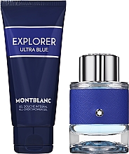 Montblanc Explorer Ultra Blue - Набор (edp/60ml + sh/gel/100ml) — фото N2