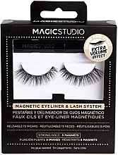 Магнитные накладные ресницы с подводкой для глаз - Magic Studio Magnetic Eyelashes + Eyeliner Extra Volume Effect — фото N1