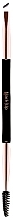 Духи, Парфюмерия, косметика Двусторонняя кисть для макияжа - Black Up Professional Dual Ended Brush