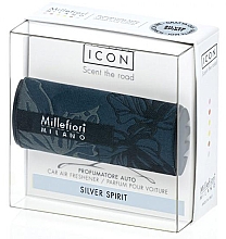 Ароматизатор в авто "Серебряный дух" - Millefiori Milano Icon Car Air Freshener Silver Spirit — фото N1