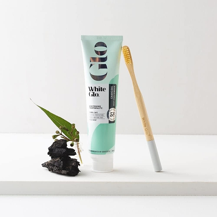 Відбілювальна зубна паста - White Glo Charcoal Deep Stain Remover Whitening Toothpaste Fresh Mint — фото N3