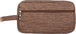 Косметичка чоловіча дорожня з ручкою, LX-019D, 25.5х15х9.5 см, коричнева - Cosmo Shop — фото N1