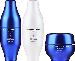 Духи, Парфюмерия, косметика Набор - Shiseido Bio-Performance Full Routine Exclusive Kit (ser/2x30ml + f/cr/50ml)