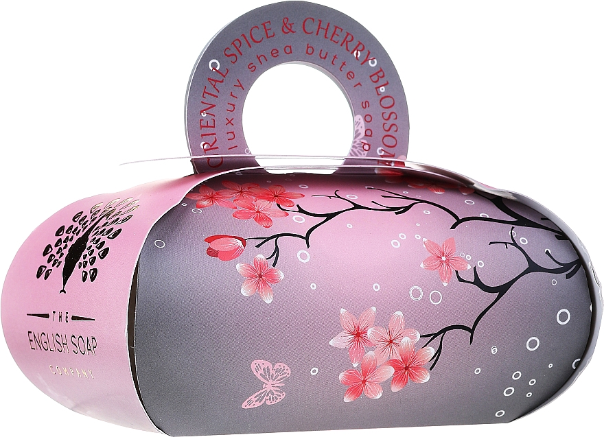 Мыло "Восточные специи и вишневый цвет" - The English Soap Company Oriental Spice and Cherry Blossom Gift Soap — фото N1