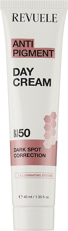 УЦІНКА Денний крем для обличчя з SPF 50 - Revuele Anti Pigment Cream * — фото N1