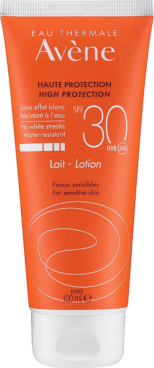 Лосьон солнцезащитный для чувствительной кожи - Avene High Protection Lait-Lotion SPF30 — фото N1
