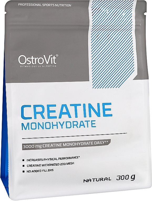 Пищевая добавка "Креатин моногидрат", без вкусовых добавок - OstroVit Creatine Monohydrate Natural — фото N1