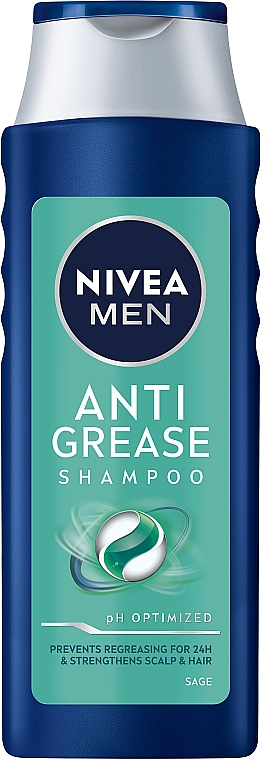 Чоловічий шампунь для жирного волосся - NIVEA MEN Anti Grease Shampoo — фото N1