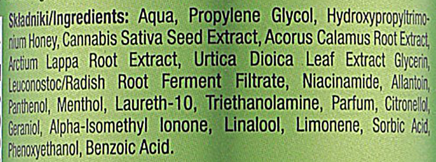 Лосьйон-кондиціонер для жирного волосся - Joanna Cannabis Seed Herbal Extracts Rub-on Conditioner — фото N3