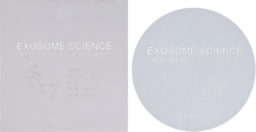 Зволожувальні антивікові патчі - Kor Japan The Exosome Science New Stem Cell Eye Sheet White — фото N2