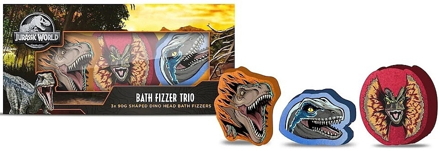 Набір - Corsair Jurassic World Bath Fizzer Trio (bath/fizz/3x90g) — фото N1