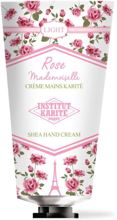 Крем для рук - Institut Karite Rose Mademoiselle Light Shea Hand Cream — фото N1