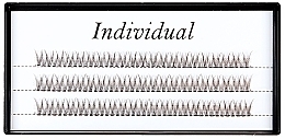 Парфумерія, косметика Накладні вії пучкові, V- Type, 0.10 C Mix 8-10-12 мм - Individual