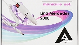 Фрезер для маникюра Lina Mercedes 20000, 12W/20000 об, белый - Nail Drill — фото N7