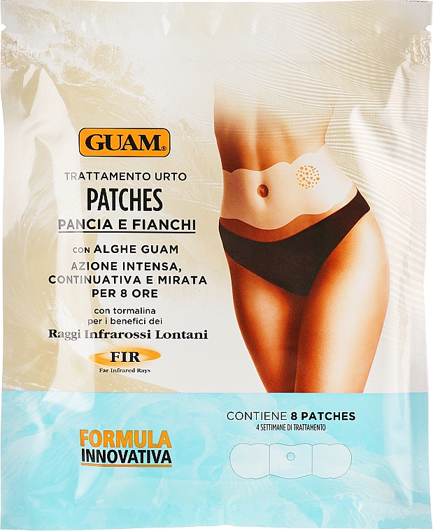 Патчі моделювальні для живота і талії - Guam FIR Body Patches — фото N2