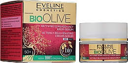 Духи, Парфюмерия, косметика Активно омолаживающий крем-сыворотка для лица - Eveline Cosmetics Bio Olive Actively Rejuvenating Cream-serum