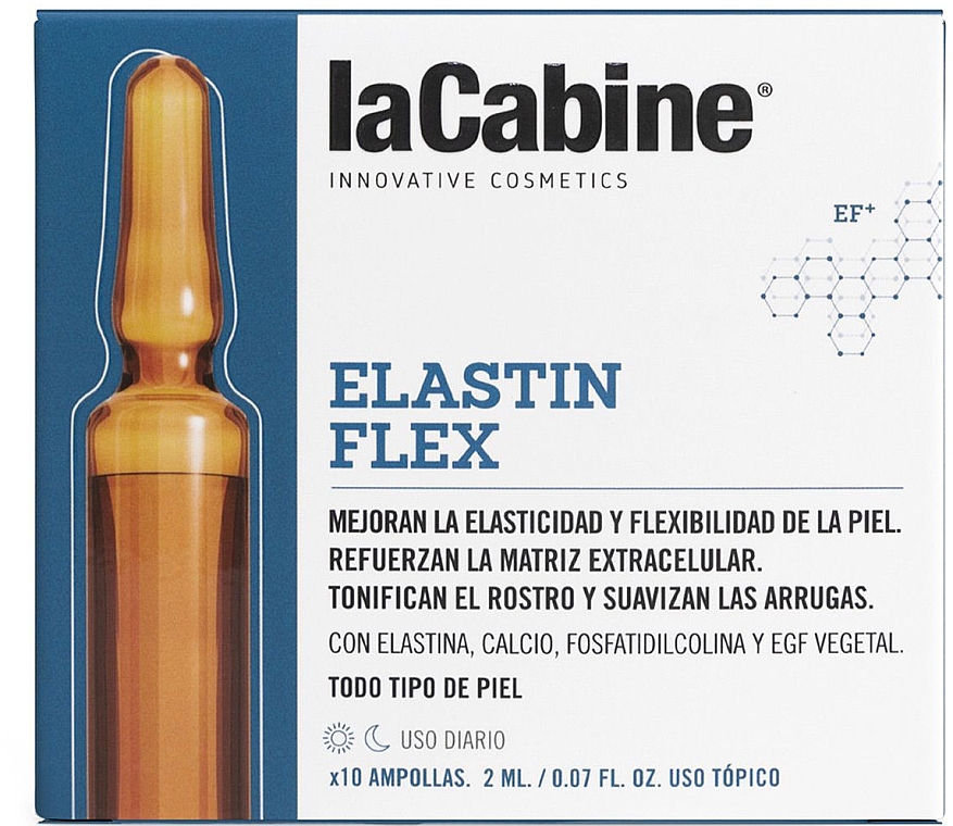 Ампулы для повышения эластичности кожи лица - La Cabine Elastin Flex Ampoules — фото N1