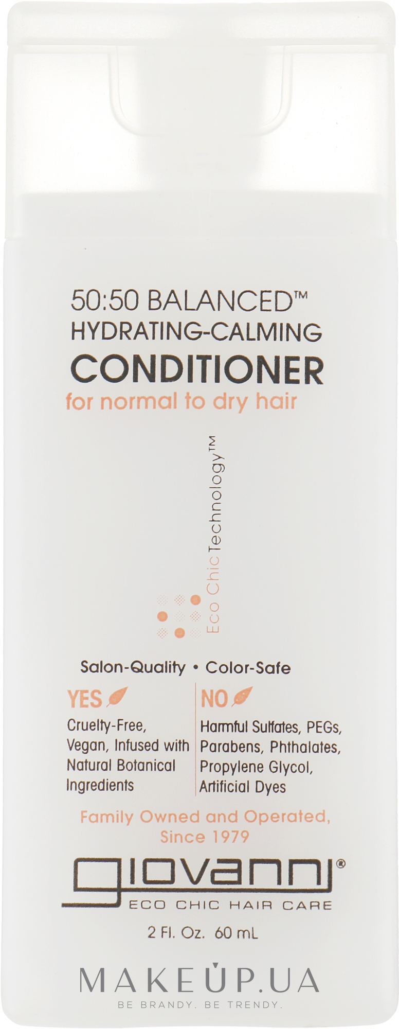 Кондиціонер - Giovanni Eco Chic Hair Care Conditioner Balanced Hydrating-Calming — фото 60ml