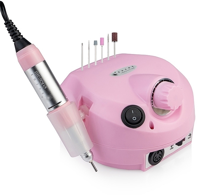 Фрезер для манікюру та педикюру, рожевий - Bucos Nail Drill Pro ZS-601 Pink — фото N3