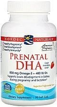 Харчова добавка для вагітних зі смаком полуниці "Риб'ячий жир" - Nordic Naturals Prenatal DHA Strawberry — фото N1