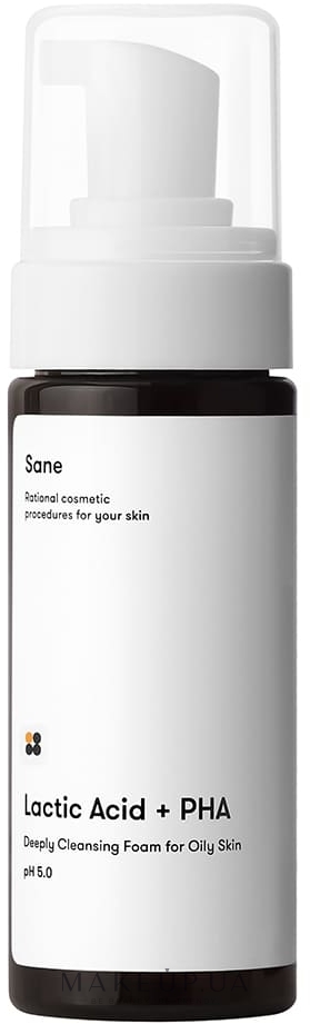 Пінка для вмивання жирної шкіри обличчя - Sane Deeply Cleansing Foam For Oily Skin — фото 150ml