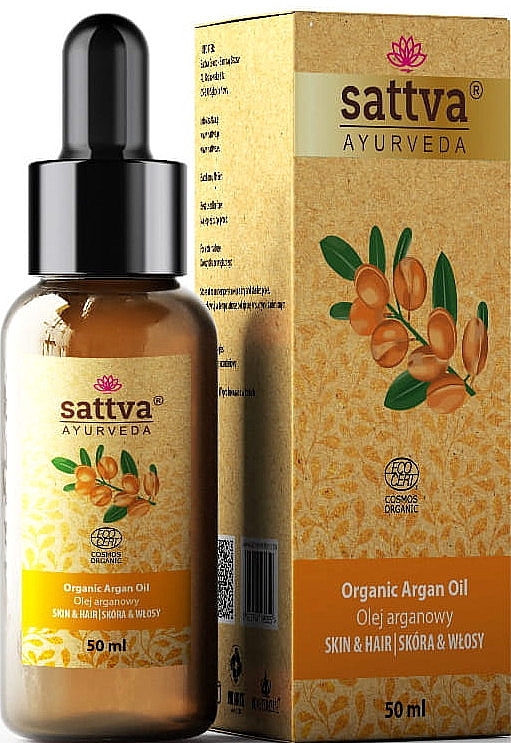 Органическое масло "Аргана" - Sattva Ayurveda Organic Argan Oil — фото N1