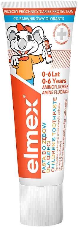 Зубная паста "Элмекс" для детей от 0 до 6 лет для молочных зубов - Elmex Kids — фото N1