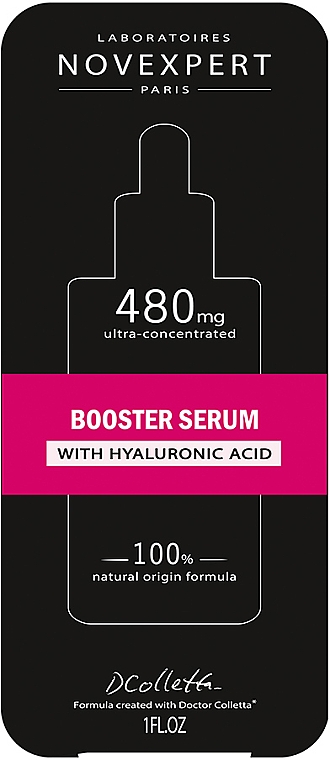 Сироватка-бустер з гіалуроновою кислотою для обличчя - Novexpert Hyaluronic Acid Booster Serum — фото N2