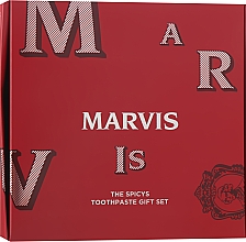 Набор зубных паст "The Spicys Gift Set" - Marvis (toothpast/2x10ml + toothpast/85ml) — фото N1