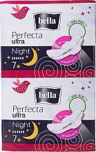Парфумерія, косметика Прокладки нічні Perfecta Ultra Night Silky Drai, 7+7 шт - Bella