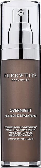 Насыщенный ночной крем для лица - Pure White Cosmetics Overnight Nourishing Repair Cream — фото N1