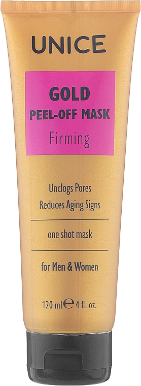Золотая маска-пленка - Unice Black Peel-Off Mask Firming
