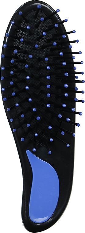 Щетка для волос в виде капельки с пластиковыми шпильками, 499726, синяя - Inter-Vion
