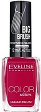 Парфумерія, косметика Стійкий лак для нігтів - Eveline Color Edition Big Brush Nail Polish