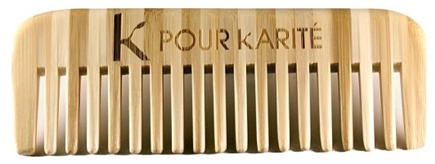 Гребень для волос бамбуковый - K Pour Karite Bamboo Wood Comb — фото N1