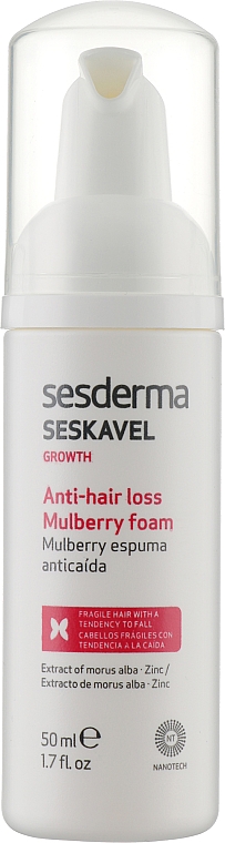 Пенка от выпадения волос - Sesderma Seskavel Growth Anri-hair Loss Mulberry Foam — фото N1