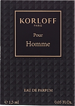 Korloff Paris Pour Homme - Парфюмированная вода (пробник) — фото N1