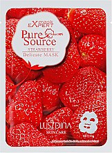 Тканинна маска для обличчя з екстрактом полуниці - Lusidina Pure Source Strawberry Delicate Mask — фото N1