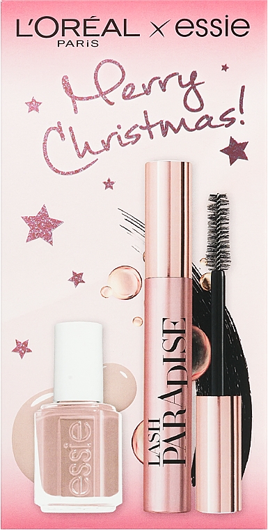 Набір - L'Oreal Paris + Essie Merry Christmas! (mascara/6,4ml + nail/polish/13,5ml) — фото N2