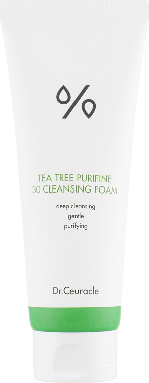 Гель-пінка для вмивання з екстрактом чайного дерева - Dr.Ceuracle Tea Tree Purifine 30 Cleansing Foam — фото N2