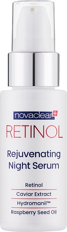 Антивікова сироватка для обличчя - Novaclear Retinol Rejuvenating Night Serum — фото N1