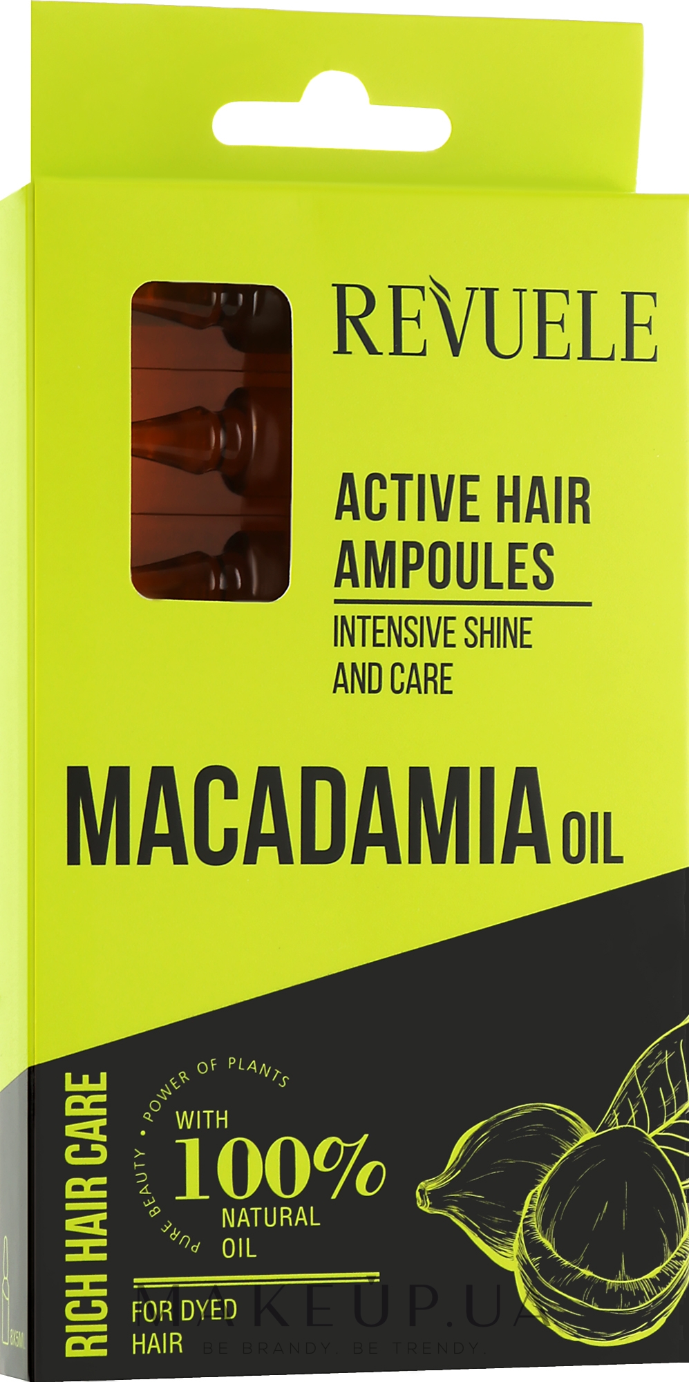 Активні ампули для волосся - Revuele Macadamia Oil Hair Ampoules — фото 8x5ml