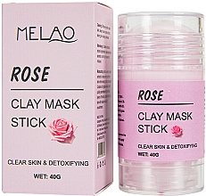 Духи, Парфюмерия, косметика Маска-стик для лица "Rose" - Melao Rose Clay Mask Stick