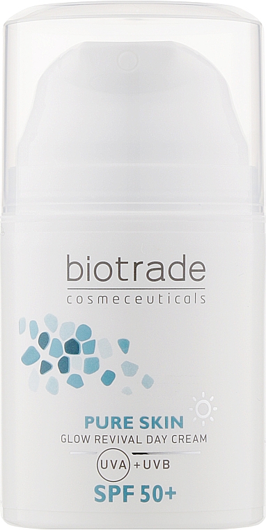 Дневной ревитализирующий крем против первых признаков старения с SPF 50 с гиалуроновой кислотой - Biotrade Pure Skin Day Cream