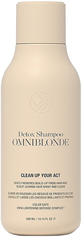 Шампунь для глибокого очищення світлого волосся - Omniblonde Clean Up Your Act Detox Shampoo — фото N1