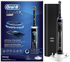 Парфумерія, косметика Електрична зубна щітка, чорна - Oral-B Genius X 20100S Black