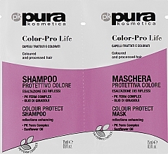 Парфумерія, косметика Набір - Pura Kosmetica Color-Pro Life (shm/15ml + mask/15ml)