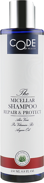 Мицеллярный шампунь для волос "Восстановление" - Code Of Beauty Shampoo Repair & Protect 