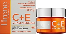 Інтенсивно зволожувальний крем для обличчя - Lirene C+E Pro Vitamin Energy — фото N2