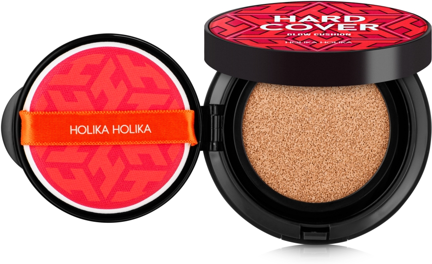 2 в 1: зволожувальний кушон + рефіл - Holika Holika Hard Cover Glow Cushion Set — фото N1